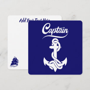 Invitation Conception nautique d'ancre de voilier capitaine