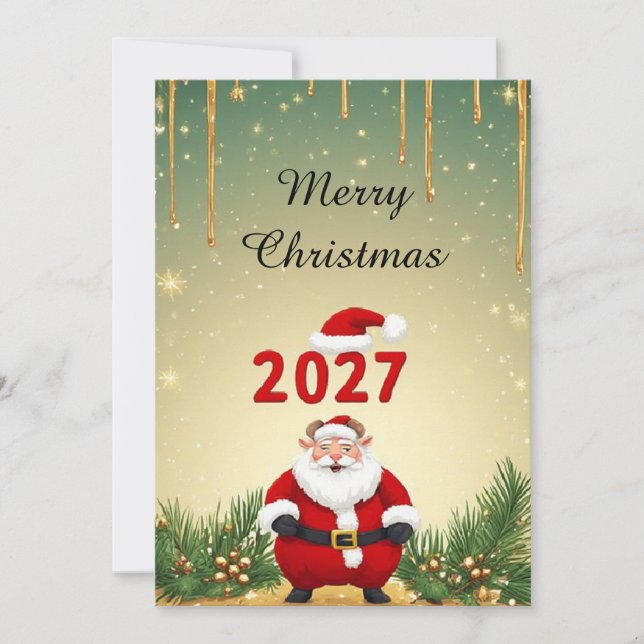 Invitation Conception Noël & Nouvel An 2027 (Devant)