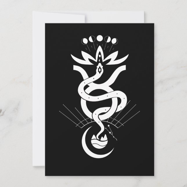 Invitation Conception originale pour l'impression Serpent 202 (Devant)