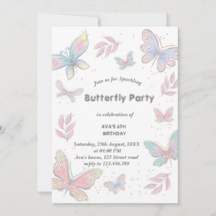 Invitation Conception papillon
