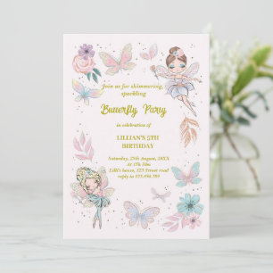 Invitation Conception papillon