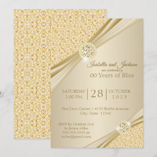 Invitation Conception pour le 00e anniversaire de mariage d'o