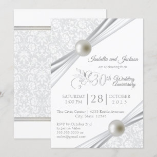 Invitation Conception pour le 30e Anniversaire de Perle