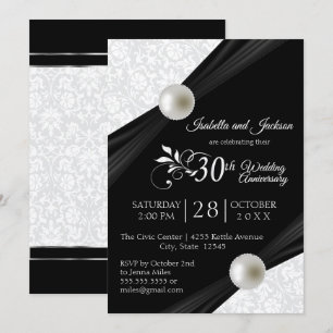 Invitation Conception pour le 30e Anniversaire de Perle - Noi