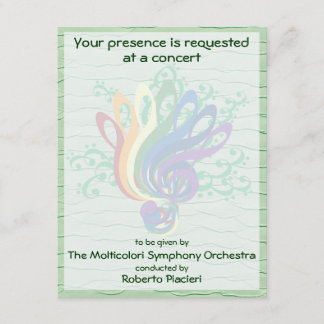 Invitation Concert Clef Bouquet