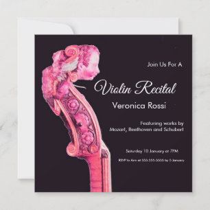 Invitation CONCERT DE MUSIQUE CLASSIQUE, BREVET DE Violon BRE