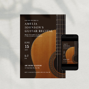 Invitation Concert de musique classique de guitare Récital