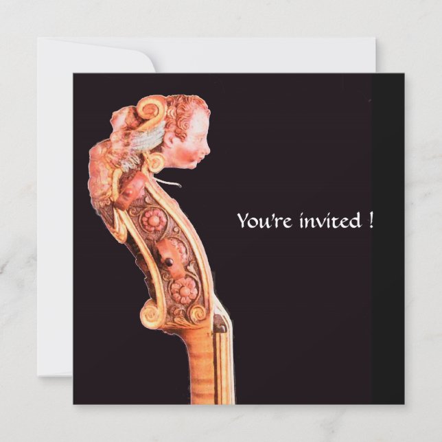 Invitation CONCERT DE MUSIQUE CLASSIQUE SYMPHONIE, Violon Scr (Devant)