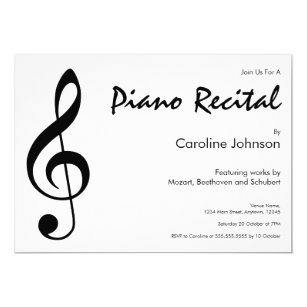 Invitations Faire Part Cartes Beethoven Noir Blanc Zazzle Fr