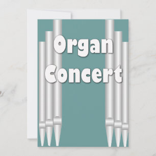 Invitation concert Orgue Tubes turquoises