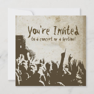 Invitation Concert Rock Retro