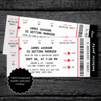 Concert Ticket Music Bachelor Party