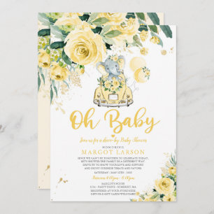 Invitation Conduite d'éléphants neutres selon le sexe par Bab