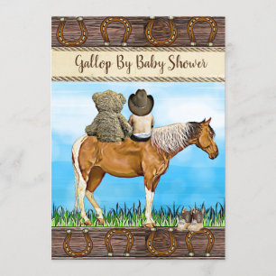 Invitation Conduite distante par ou par courrier dans le Baby