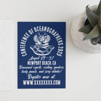 Conférence océanographique de style vintage