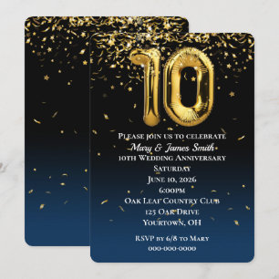 Invitation Confetti aux ballons d'or du 10e annive