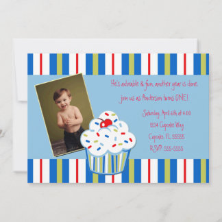 Invitation Confetti Cupcake