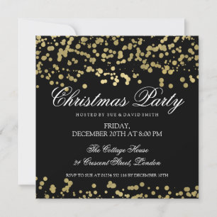 Invitation Confetti Gold Foil