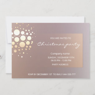 Invitation confetti minimaliste et élégant