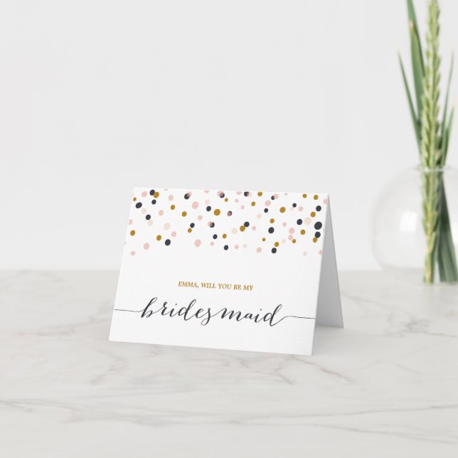 Invitation  | Confetti Points Note voiture (Devant)