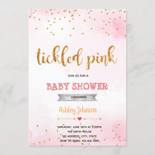 Invitation confetti rose qui chatouille