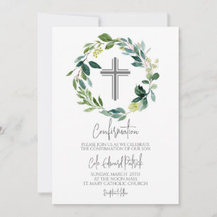 Invitation Confirmation de couronne verte