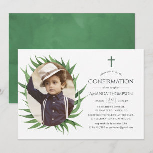 Invitation Confirmation de la forêt à l'aquarelle