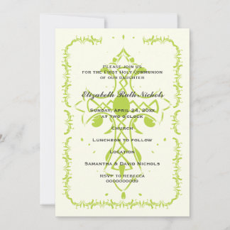 Invitation Confirmation de la première communion de la croix
