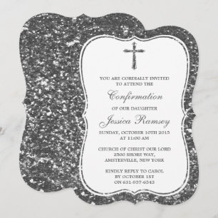 Invitation Confirmation de la sainte communion croisée de la