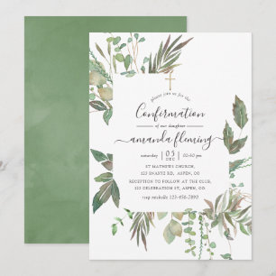 Invitation Confirmation de la verdure