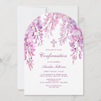 Confirmation de l'arc rose Lilac Wisteria