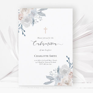 Invitation Confirmation des coins fleuris aquarelle