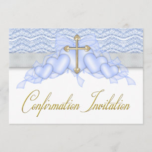 Invitation Confirmation des garçons de la Croix Bleue et Or