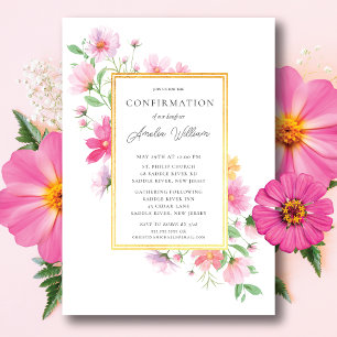 Invitation Confirmation des pétales de précision