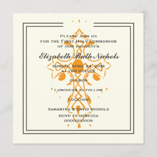 Invitation Confirmation du baptême de la première communion d