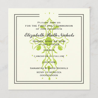 Invitation Confirmation du baptême de la première communion d