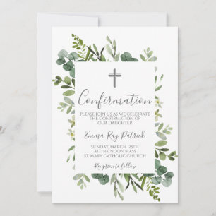 Invitation Confirmation du cadre vert