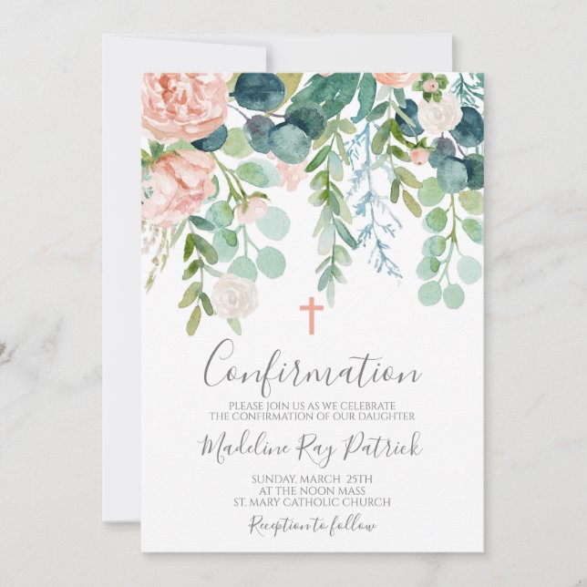 Invitation Confirmation florale (Devant)