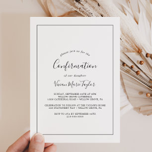Invitation Confirmation minimaliste