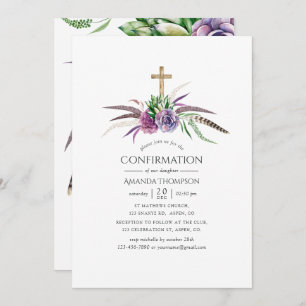 Invitation Confirmation mystique des succulents de saumons