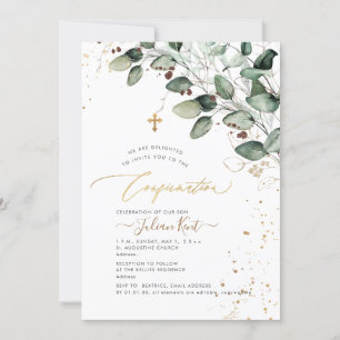 Invitation Confirmation PixDezines H2 Rustic Gum Eucalyptus