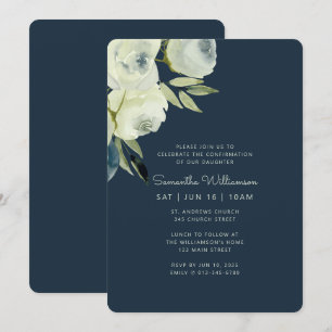 Invitation Confirmation Pour Lui Aquarelle Moderne Floral