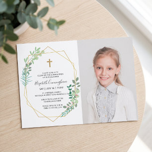 Invitation Confirmation Pour Sa Feuille Géométrique Croix