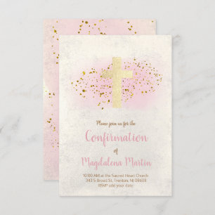 Invitation Confirmations   FAUX parties scintillant et aquare