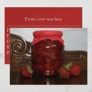 Invitation confiture de fraise