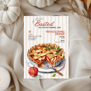 Invitation Confortable Pomme pâté Friendsgiving Diner Invitat