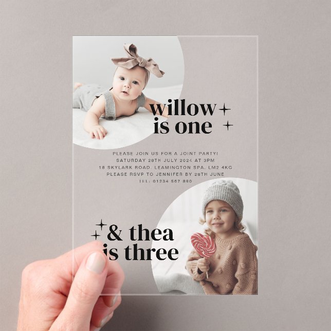 Invitation conjointe à l'anniversaire avec des arc (In situ (ordinateur de poche))