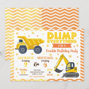 Invitation conjointe à l'anniversaire de la constr