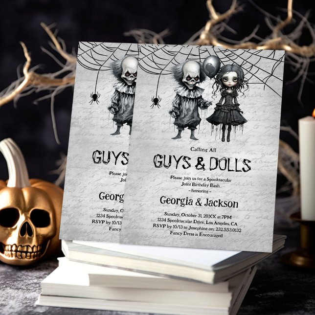 Invitation conjointe à une fête d'Halloween specta (Créateur téléchargé)