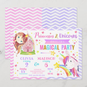 Invitation conjointe de la Princesse et de l'Unico